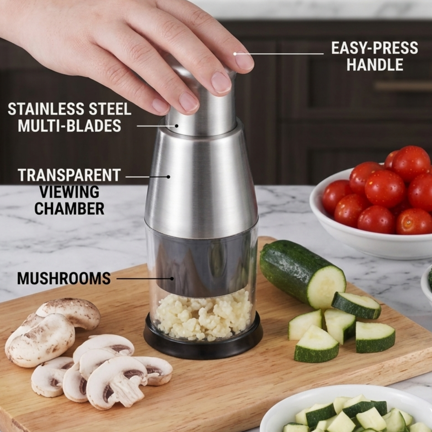 MultiChop Pro  Garlic Crusher & Vegetable Cutter