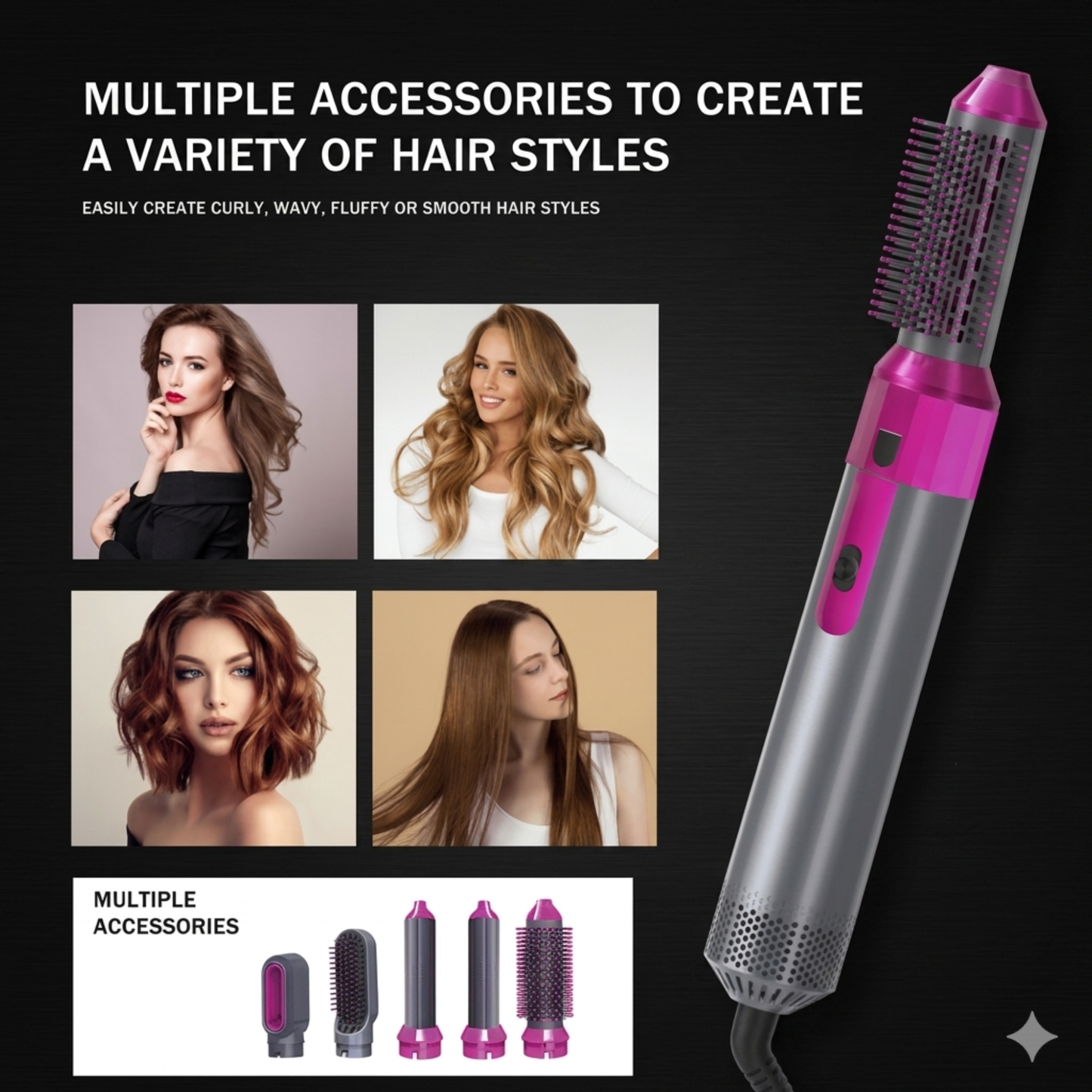 Salon Pro 5-in-1 Ceramic Hair Styler